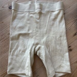 SKIMS NWOT Cream Ribbed Shorts